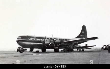 Modello di Boeing 377 Stratocruiser Foto Stock