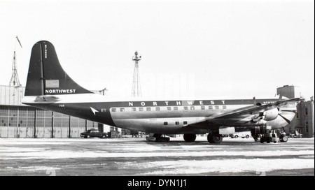 Modello di Boeing 377 Stratocruiser Foto Stock