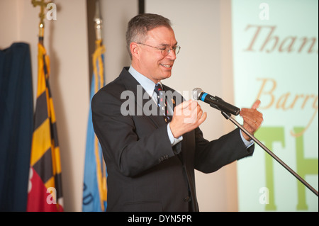 Andrew Harris al Barry Glassman il venticinquesimo anniversario cena di ringraziamento, Harford County, Maryland Foto Stock