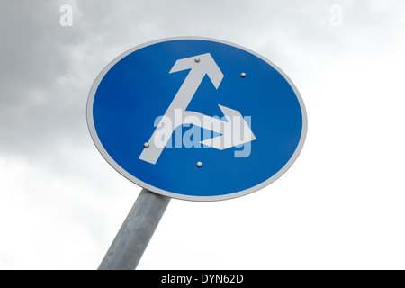 Segno della freccia Foto Stock