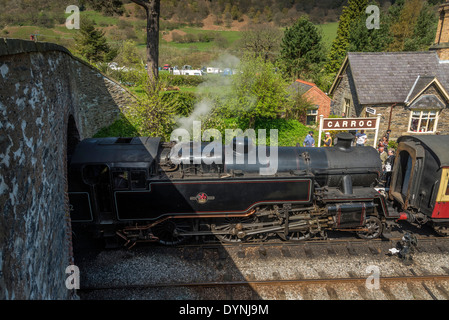 Stazione Carrog sul Llangollen Railway. Foto Stock