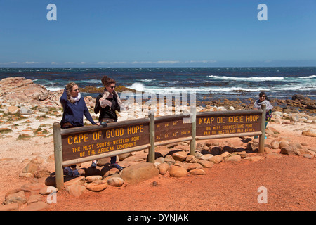 Capo di Buona Speranza a Cape Point, Città del Capo, Western Cape, Sud Africa Foto Stock