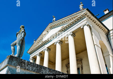 L'Italia,Veneto, Vicenza, l'atrio di Villa La Rotonda (Villa Capra Almerigo), l'architetto Andrea Palladio. Foto Stock