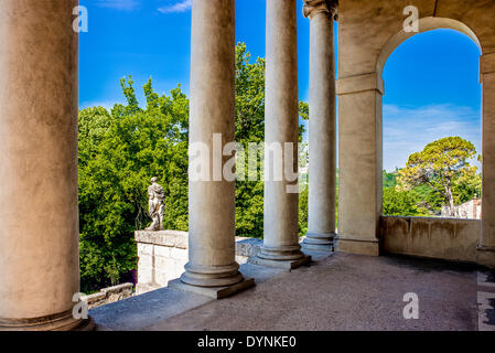 L'Italia,Veneto, Vicenza, l'atrio di Villa La Rotonda (Villa Capra Almerigo), l'architetto Andrea Palladio. Foto Stock