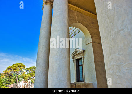 L'Italia,Veneto, Vicenza, dettaglio di Villa La Rotonda (Villa Capra Almerigo), l'architetto Andrea Palladio. Foto Stock