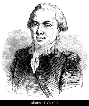 Jean Francois de Galaup conte di La Pérouse (nato il 22 agosto 1741, morì nel 1788) Foto Stock