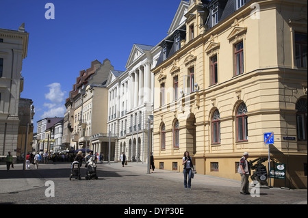 Schlossstrasse, Schwerin, Meclemburgo-Pomerania, Germania, Europa Foto Stock