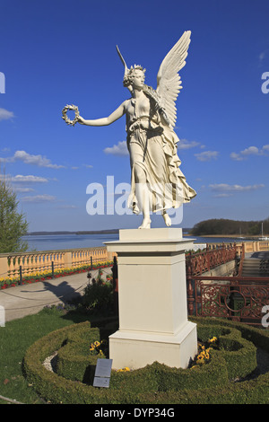 Scultura di Victoria nella Orangerie a Schwerin, Castello di Schwerin, Meclemburgo-Pomerania, Germania, Europa Foto Stock