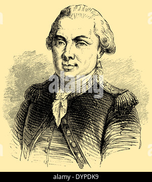 Jean Francois de Galaup conte di La Pérouse (nato il 22 agosto 1741, morì nel 1788) Foto Stock