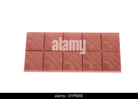 Ricca cioccolata Lindt isolati su sfondo bianco Foto Stock