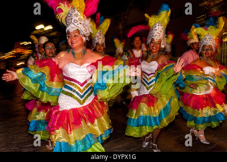 La Street Parade, Cozumel Carnevale, Isola di Cozumel, Quintana Roo, Messico Foto Stock