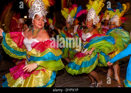 La Street Parade, Cozumel Carnevale, Isola di Cozumel, Quintana Roo, Messico Foto Stock