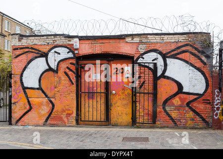 Arrabbiato Stik su Grimsby Street, Londra Foto Stock