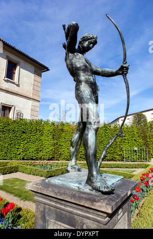 Palazzo Wallenstein di Praga Giardino di Praga Giardini di Praga scultura Apollon Foto Stock