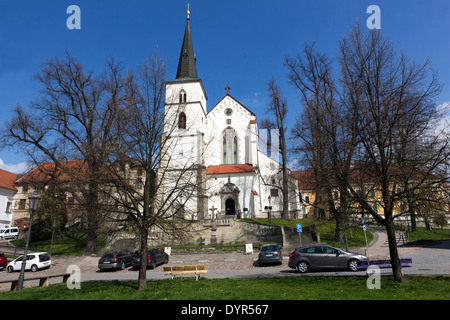 Chiesa dell Esaltazione della Santa Croce in Litomysl, UNESCO Città, Repubblica Ceca Foto Stock