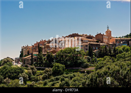 L'Europa, Francia, Var. Ramatuelle. Il borgo arroccato. Foto Stock