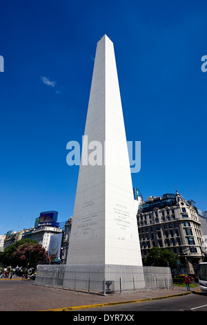 Obelisco di Plaza de la Republica Buenos Aires Argentina Foto Stock