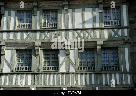 Treguier vicino a Paimpol,Martray luogo,vecchia casa,Cotes-d'Armor,Bretagne,Brittany,Francia Foto Stock