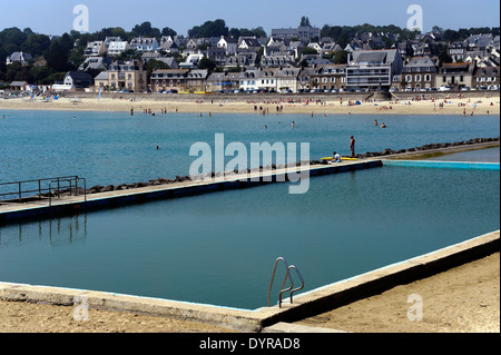 Binic piscina,vicino Saint-Brieuc,Cotes-d'Armor,Bretagne,Brittany,Francia Foto Stock