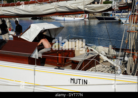 Paimpol ,porto,Mutin,classico canale regata,Cotes-d'Armor,Bretagne,Brittany,Francia Foto Stock