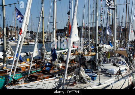 Paimpol, porto,classico canale regata,Cotes-d'Armor,Bretagne,Brittany,Francia Foto Stock