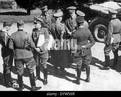 Adolf Hitler visita le truppe Foto Stock