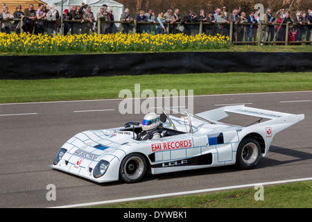 1979 Lola-Cosworth T297 con driver Holly Mason-Franchitti. 72a Goodwood assemblea dei soci, Sussex, Regno Unito. Foto Stock