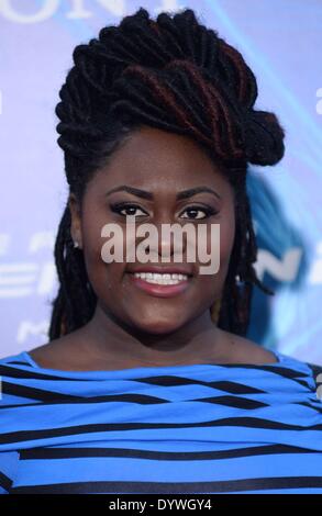 New York, NY, STATI UNITI D'AMERICA. 24 apr 2014. Danielle Brooks presso gli arrivi per la sorprendente di SPIDER-MAN 2, Ziegfeld Theatre di New York, NY Aprile 24, 2014. © Kristin Callahan/Everett raccolta/Alamy Live News Foto Stock