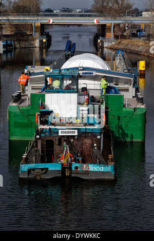 Berlino, Germania, con la turbina a gas Schwergutshuttle Foto Stock