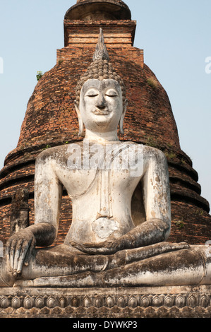 Wat Sa Si, Sukhothai Historical Park, Thailandia Foto Stock