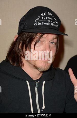 Parsippany, NJ, Stati Uniti d'America. Xxv Aprile, 2014. Norman Reedus di presenze per chiller Theatre Toy, modello e Film Expo, lo Sheraton Hotel, Parsippany, NJ 25 aprile 2014. Credito: Derek Storm/Everett raccolta/Alamy Live News Foto Stock