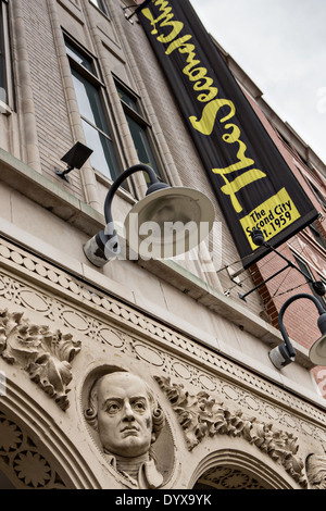 La seconda città d'improvvisazione teatro comico nella città vecchia di Chicago, Illinois, Stati Uniti d'America Foto Stock