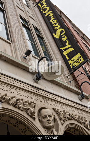 La seconda città d'improvvisazione teatro comico nella città vecchia di Chicago, Illinois, Stati Uniti d'America Foto Stock