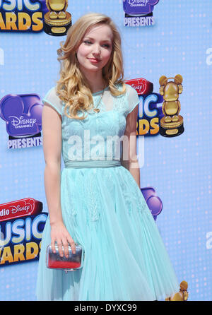 Los Angeles, California, USA. 26 apr 2014. Colomba Cameron frequentando il Disney Channel 2014 Radio Disney Music Awards - Gli arrivi presso il Nokia Theater L.A. Vive a Los Angeles, la California il 26 aprile 2014. 2014 Credit: D. lunga/Globe foto/ZUMAPRESS.com/Alamy Live News Foto Stock