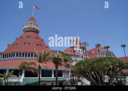 Il leggendario Hotel del Coronado Foto Stock