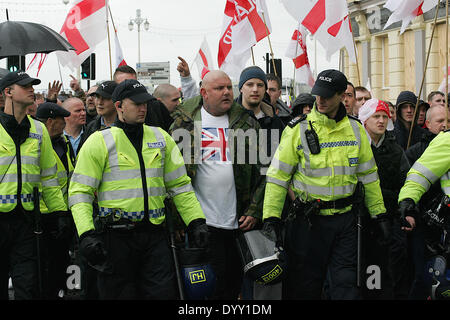 Marzo per Inghilterra Brighton 2014 Foto Stock