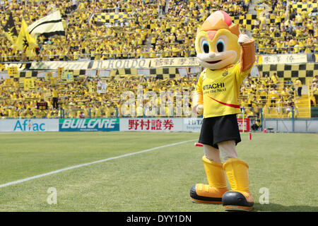 Rey(Reysol), 26 aprile 2014 - Calcio /Soccer : 2014 J.League Division 1 tra Kashiwa Reysol 3-2 Urawa Red Diamonds a Hitachi Kashiwa Stadium, Chiba, Giappone. (Foto di AFLO SPORT) [1205] Foto Stock