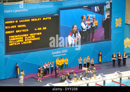 Londra 2012 Paralimpici eventi NUOTO Foto Stock