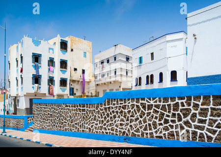 Architettura Art Deco, Sidi Ifni, Marocco, Africa del Nord Foto Stock