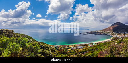 Vista panoramica di Capetown, maestose scene di paesaggio urbano costiero, estate vacanze, viaggi e turismo concept Foto Stock