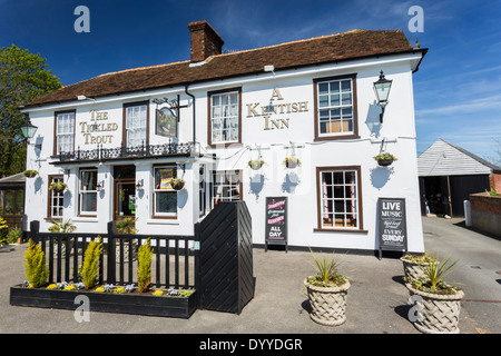 Tickled Trout Pub Wye nr Ashford Kent Foto Stock