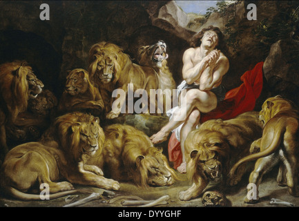 Peter Paul Rubens Daniel in the Lion's Den Foto Stock