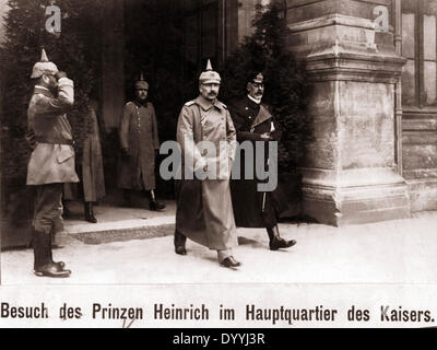 Visita del Principe Enrico di Prussia presso la sede, 1915 Foto Stock