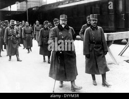 Il re Ferdinando e l'imperatore Carlo I., 1917 Foto Stock