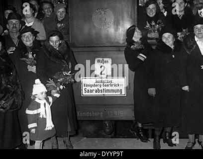 Referendum nella Saar, 1935 Foto Stock