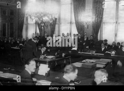 Il trattato di pace di Versailles, 1920 Foto Stock