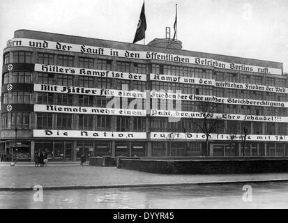 NSDAP propaganda elettorale, 1933 Foto Stock