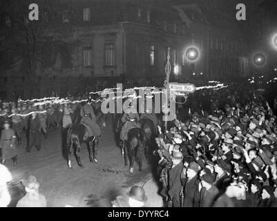 Fiaccolata in Berlino, 1933 Foto Stock