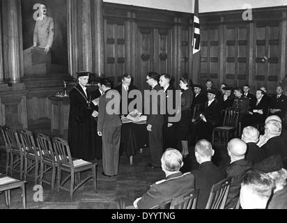 Gli studenti in stato nazista, 1942 Foto Stock