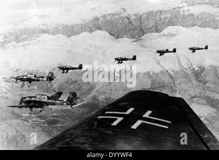 Velivoli della Luftwaffe sulla Jugoslavia, 1943 Foto Stock